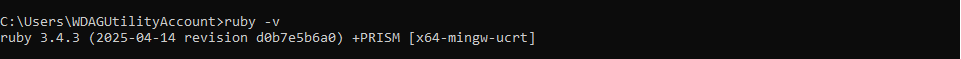 Ruby version