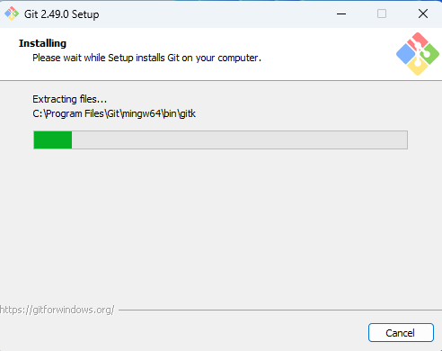 During install